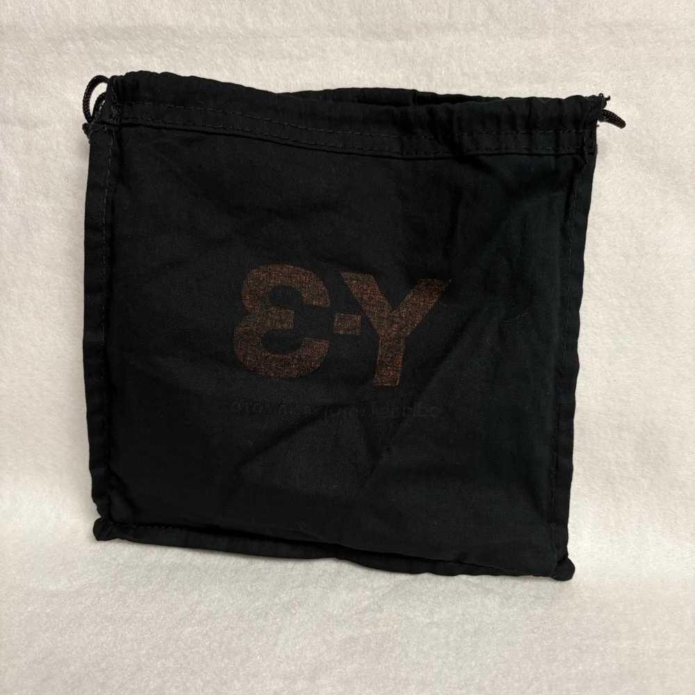 Y-3 ADIDAS Small Black Dust Bag Drawstring for Accessories Yohji Yamamoto - Picture 5 of 7